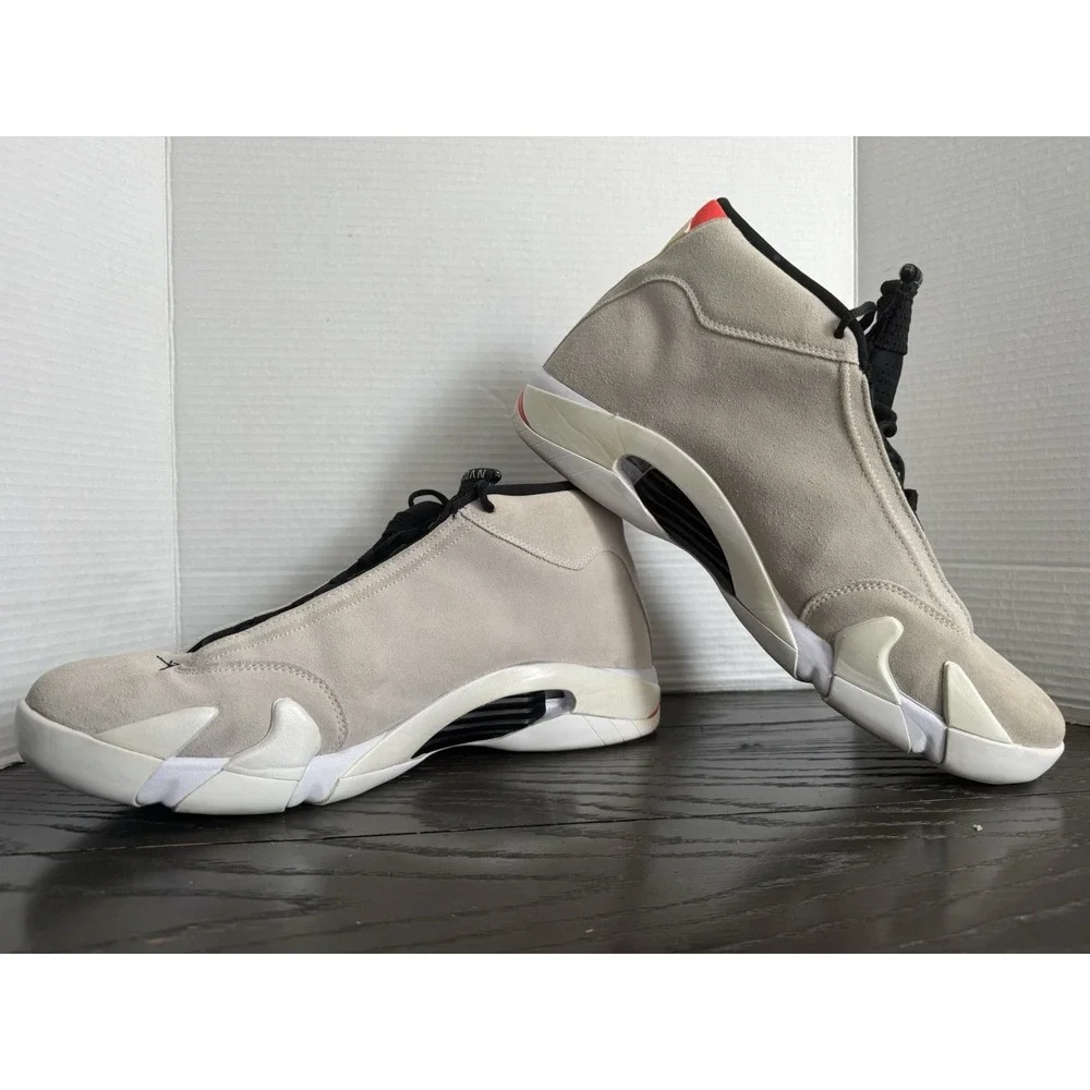 Jordan Air Jordan 14 Retro Desert Sand 2018 Suede Men's Sneakers 487471-021